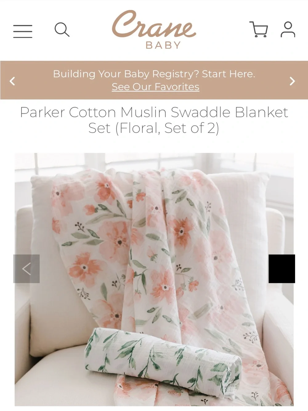 Muslin Swaddle Blanket Set